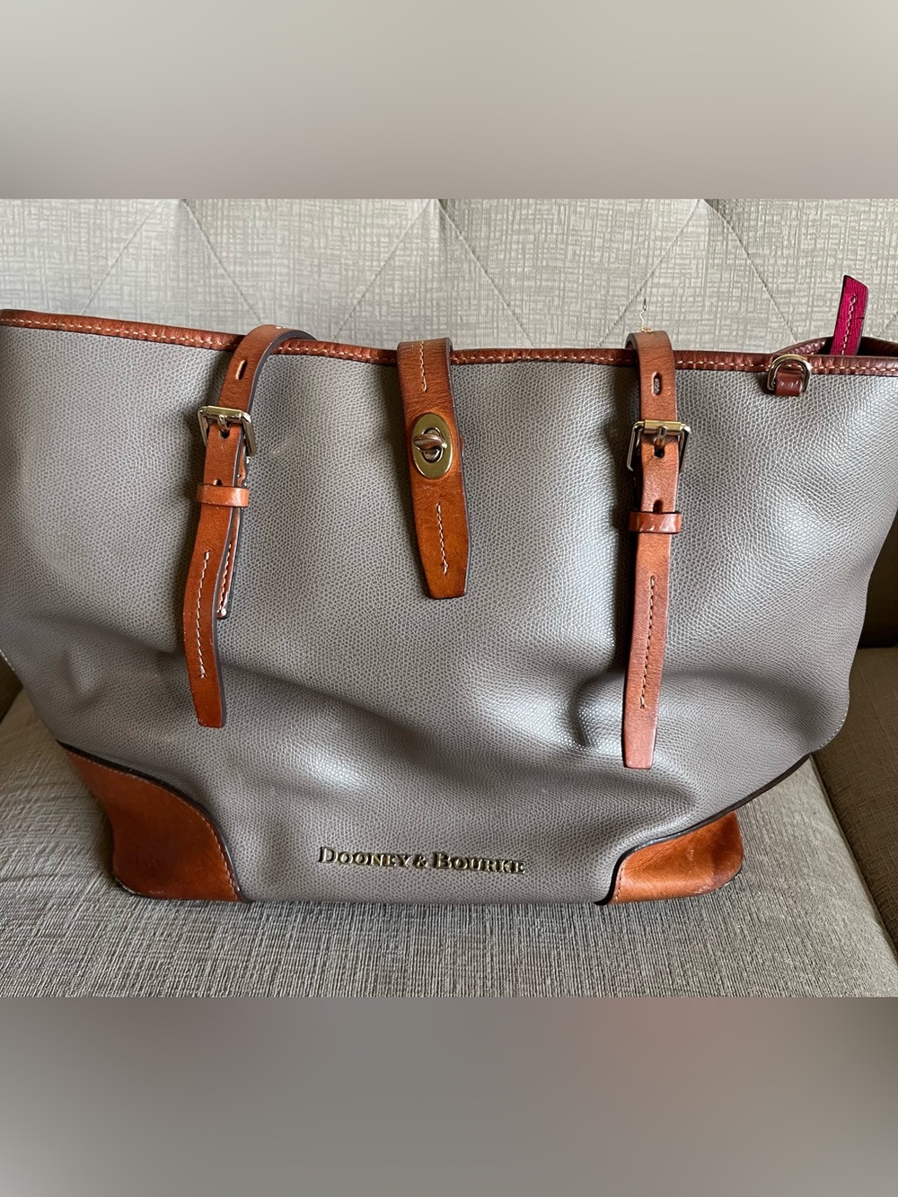 Dooney & Bourke Claremont Dover Large Tote Purse Shoulder Bag Leather